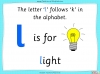 The Letter 'l' - EYFS Teaching Resources (slide 3/21)